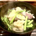 和食 いいくら - 月の輪熊とクレソンのお椀