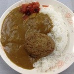 食堂アプリコット - ハンバーグカレー(￥450)@2014/6/26