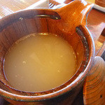 いし豆 - 蕎麦湯