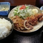 魚MARU - 生姜焼き&から揚げ定食