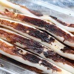 道の駅ふかうら かそせいか焼き村 - いか焼きのアップ。