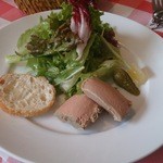 ブラッスリー・グー - 前菜 サラダ、ピクルス、鶏レバーのパテ