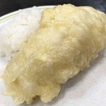 いづつや - はもの天ぷら1貫¥350外　美味い。あつあつ。