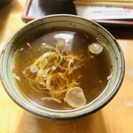 山崎 - 最後にそば湯で締めです！