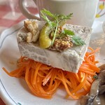 花・ふらんす食堂やまもと - 定食：オードヴル３種盛り合わせ(+\600)　お肉のテリーヌ