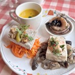 花・ふらんす食堂やまもと - 定食：オードヴル３種盛り合わせ(+\600)