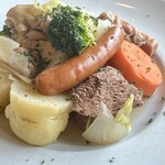 花・ふらんす食堂やまもと - たっぷりお肉とたっぷり野菜のポトフ(\1,950)　牛肉・ソーセージ・じゃがいも