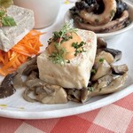 花・ふらんす食堂やまもと - 定食：オードヴル３種盛り合わせ(+\600)　ズワイガニとお魚のテリーヌ