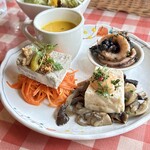 花・ふらんす食堂やまもと - 定食：オードヴル３種盛り合わせ(+\600)