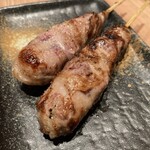 あぶり清水 - あみレバ串　あみハツ串　286円/本