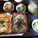 そば処さらしな - 料理写真:合せかつ重