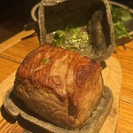 Ristorante fanfare - 塩釜の中から尾崎牛の登場