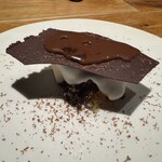 Ristorante fanfare - ティラミスの仕上げにホットチョコソース
