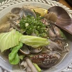 魚がし うお助 - アサリ酒蒸し