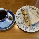 喫茶四季 - 料理写真:レアチーズケーキセット