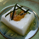 大喜庵 - 2014.06　ゴマ豆腐雲丹乗せ