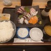 お食事処 ひより - お刺身5種盛り定食（シマアジ、タイ、ハマチ、サーモン、タコ）@1,880円