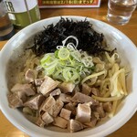 自家製麺 佐藤 - 煮干まぜそば大盛り