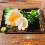 三九酒場 けごむす - ヒラメ刺