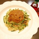 ももたろう - 料理写真:黒酢の棒々鶏冷麺