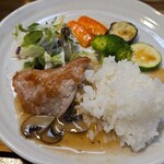 キッチン ブルー グローブ - 再びワンプレート