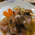 キッチン ブルー グローブ - ヒレ肉の断面