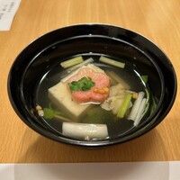 日本料理 風の音 - ずわい蟹真丈梅麩