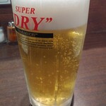 やきとり家すみれ - スーパードライ638円が早得で388円