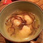 日本料理 とくを - 09.12鴨まんじゅう（割ってしまいました）