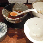 藤堂 - 冷やしつけ麺 漣（平日ランチ○得サービス＠麺大盛り）完食