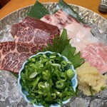 いちりん - クジラ４種盛り