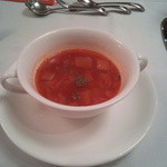 アバ - ③スープ 【ミネストローネ】　コクが素晴らしく、実に素直に味が染みます。