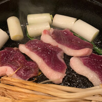 博多 鴨すき 鴨しゃぶ なかもぐろ - 新鮮な美しい色の鴨肉にもう‥目が離せませんよぉ〰️˚✧₊⁎