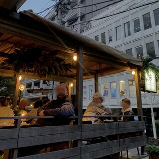 ビアガーデン気分☆彡10名様から予約可能なテラス席！