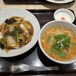 謝朋殿 - 五目かけご飯と担々麺  JPY 1,550