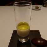 オマージュ - 雷おこし風味ブラマンジェ