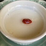 横浜中華街 北京飯店 - コースの杏仁豆腐