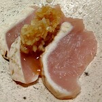 にかわ - とりわさ　柿のソース