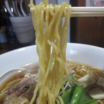 らぁめん道場黒帯 風神 - 鴨麺　濁湯　しょうゆ・麺