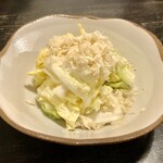 牡蠣小屋 中番屋 - 白菜漬け山わさび
