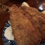 ちゅうしんの蔵 - アジフライ、おすすめです。