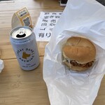 とんかつ大町 - 動物公園でイベント時のヒレカツバーガー