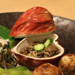 桜田 - 八寸　”鮑と胡瓜の和え物”　(2014/06)