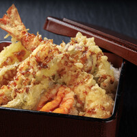 平日限定夜ごはん　揚げたて天丼膳【ミニ茶そば付】