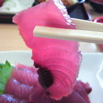 愛南 市場食堂 - 透明感あるびやびやかつお（今日のは８キロ）