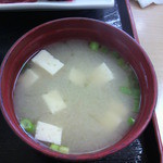 愛南 市場食堂 - おいしい味噌汁。