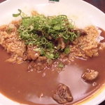 マウンテンカレー - ビーフカレーネギのっけ 大盛390円也