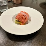 ル ムロン デ オワゾ - ルイボスティジュレとフルーツソルベ添え