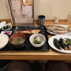 山田食堂 - ブリ定食、あじの開き、なす生姜焼き、ほうれん草のおひたし