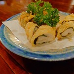 宗平 - ささみ梅しそ揚げ550円